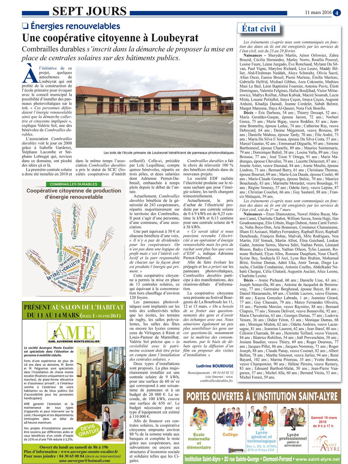 11/03/2016 / Le Semeur Hebdo