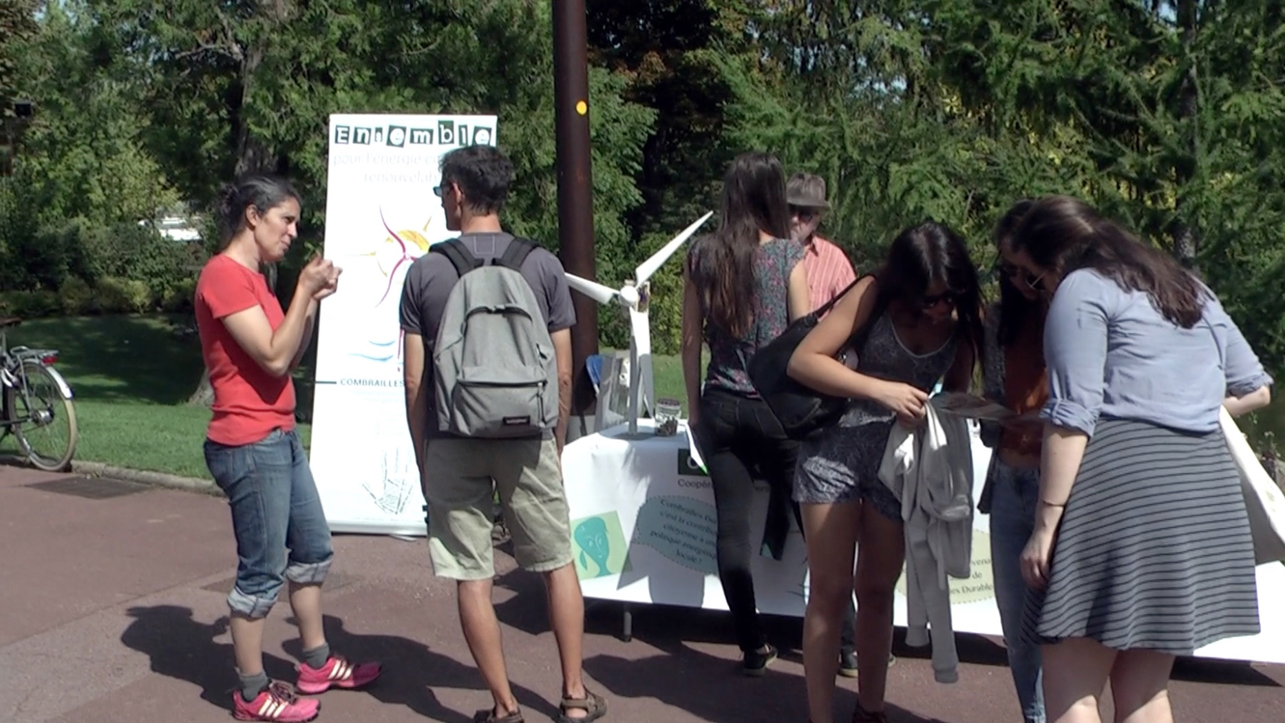 Notre stand au jardin Lecocq © Combrailles Durables