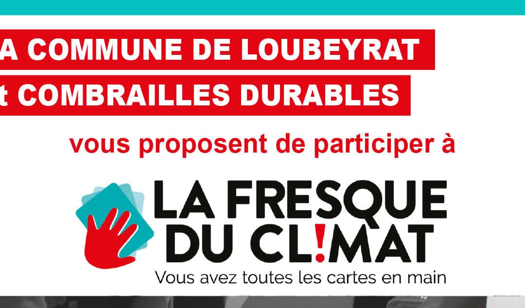 Venez participer à une Fresque du Climat le 14 octobre à Loubeyrat !